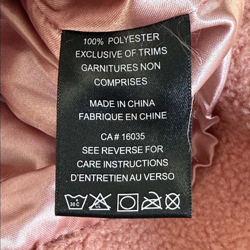 Paraphrase size medium Women's blush Pink Teddy Sherpa Jacket NWOT - Picture 11 of 12